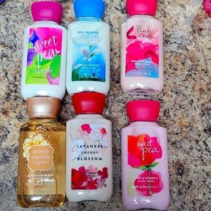 SOLD Brand new. Set of 5 Body Lotion +1 shower gel bbw!!!